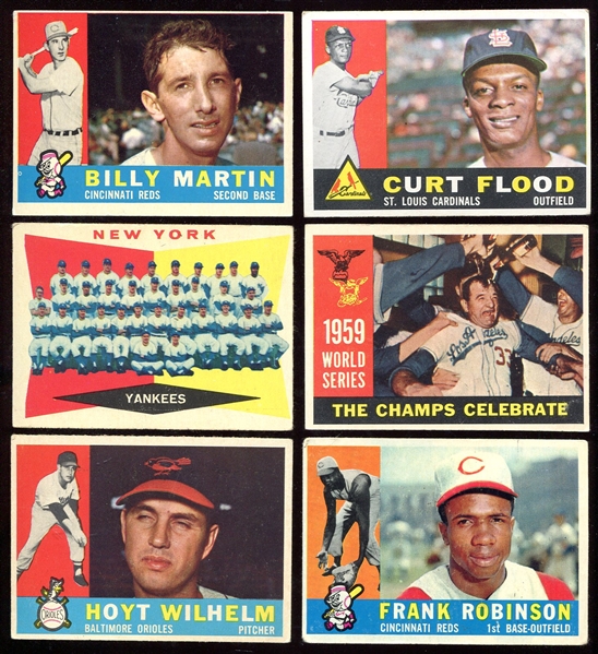 1960 Topps Lot of 120+ Mostly Different w/HOFers & Stars