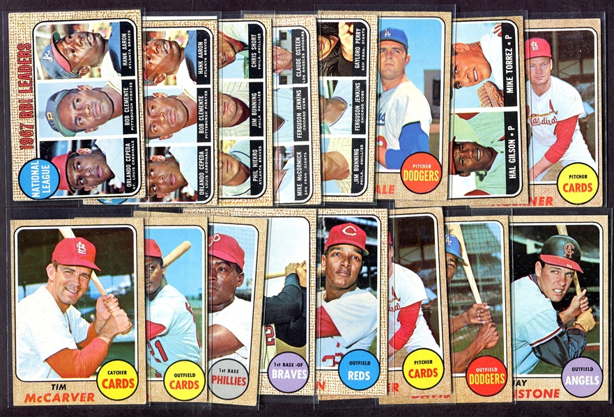 1968 Topps Lot of 28 Assorted