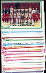 1980 Topps Basketball Posters Complete Set of 16