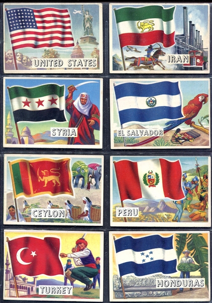1956 Topps Flags Complete Set