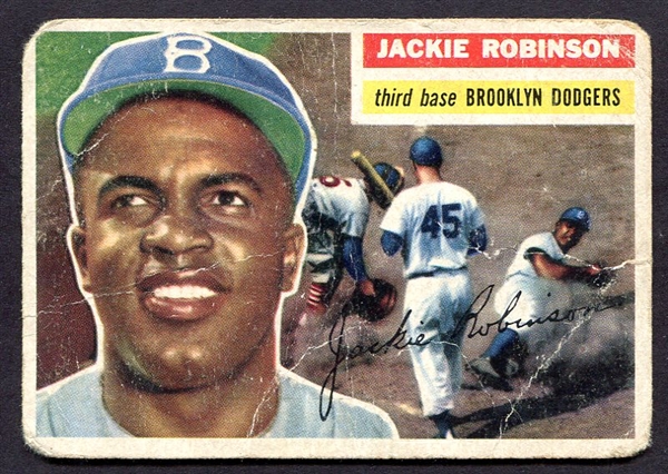 1956 Topps #30 Jackie Robinson Brooklyn Dodgers