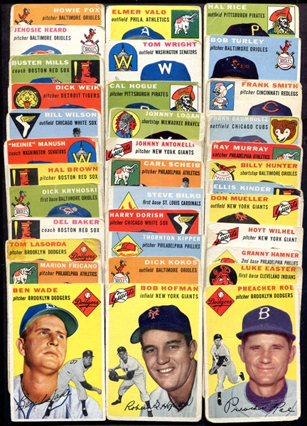 1954 Topps Lot of 38 Different