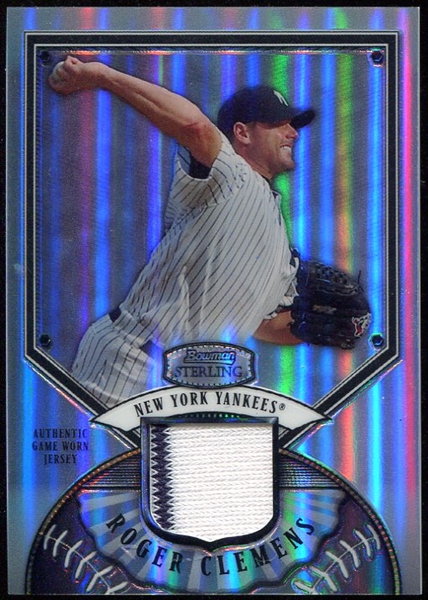 2007 Bowman Sterling Roger Clemens Game Work Jersey Refractor BS-RC 008/199