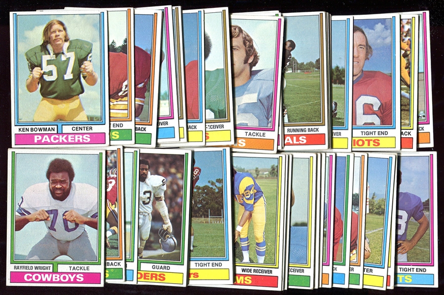 1974 Topps Parker Brothers Pro Draft Complete Set of 50