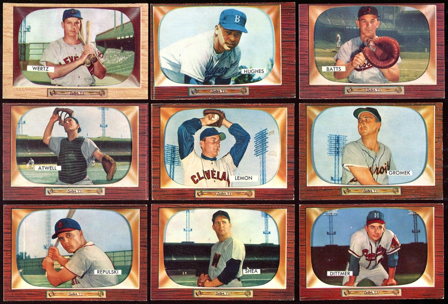 1955 Bowman Lot of 20 Mostly Different 