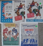 1940s East-West Shrine Bowl Programs 5 Different