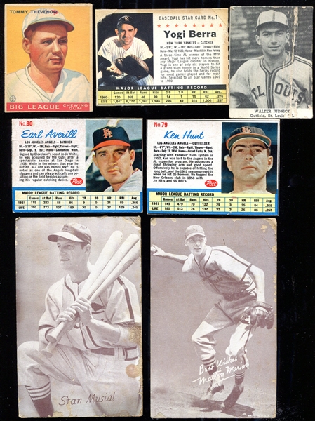 1930s- 1960s Lot of 19 Misc. Type Cards
