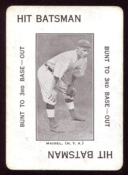 WG4 1914 Polo Grounds Fritz Maisel Game Card