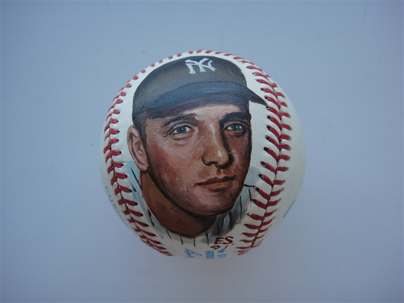 Roger Maris Hand Painted Baseball by Erwin Sadler 1991