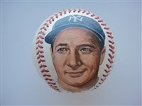 Lou Gehrig Hand Painted Bobby Brown OAL Baseball by Erwin Sadler