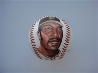 Willie McCovey Autographed Baseball Hand Painted by Erwin Sadler