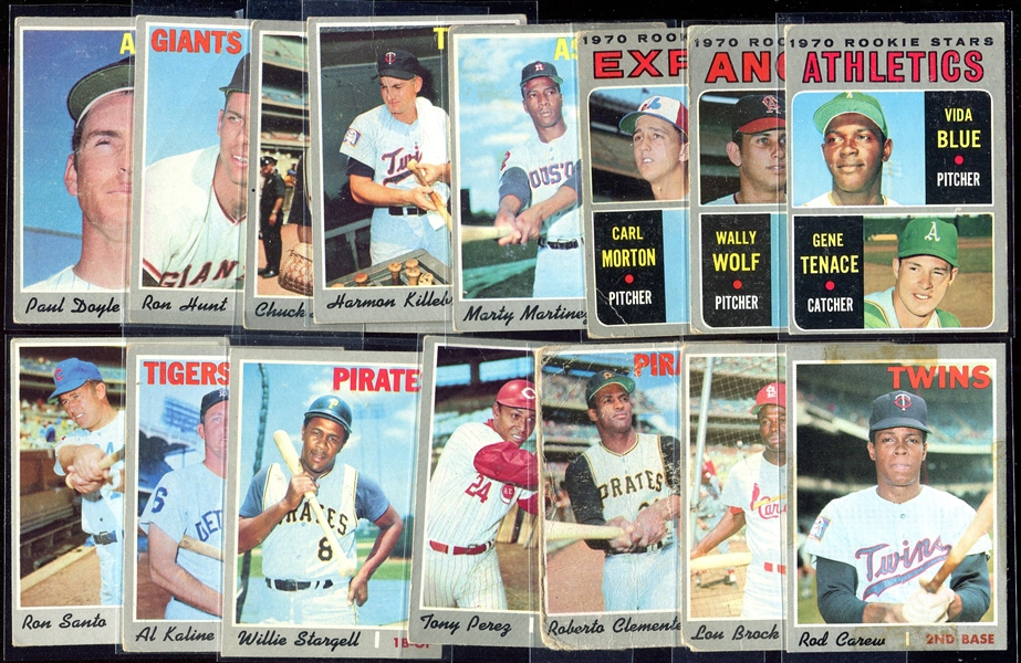 1970 Topps Lot of 15 Different w/Several HOFers