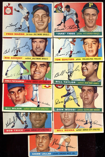 1955 Topps Lot of 11 Different