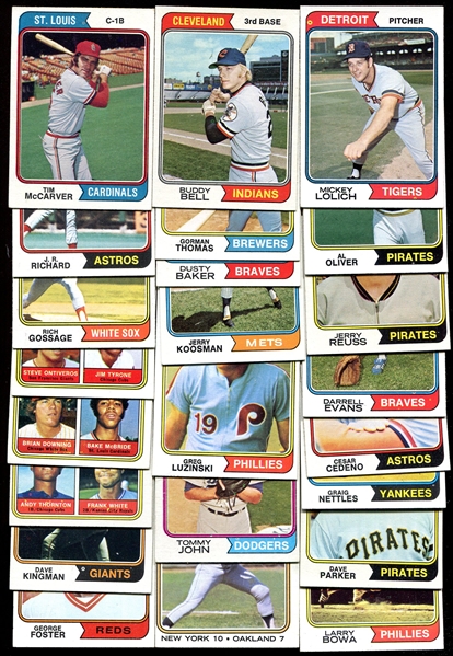 1974 Topps Lot of 23 Different w/HOFers