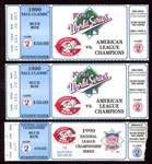 1990 World Series & National League Championship Series Ticket Stubs