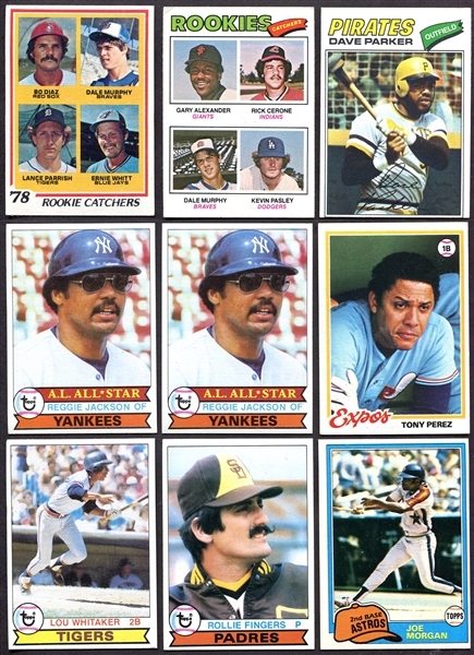 1977-1991 Lot of 50+ Stars & HOFers w/Rookie Cards