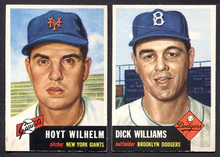1953 Topps Williams & Wilhelm