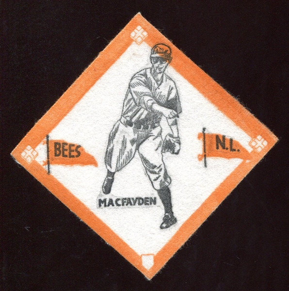1937 BF104 Blanket Danny MacFayden Boston Bees