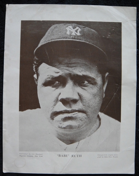 M114 Baseball Magazine Babe Ruth