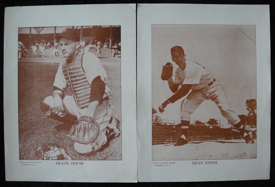 M114 1957 Baseball Magazine Frank House & Dean Stone