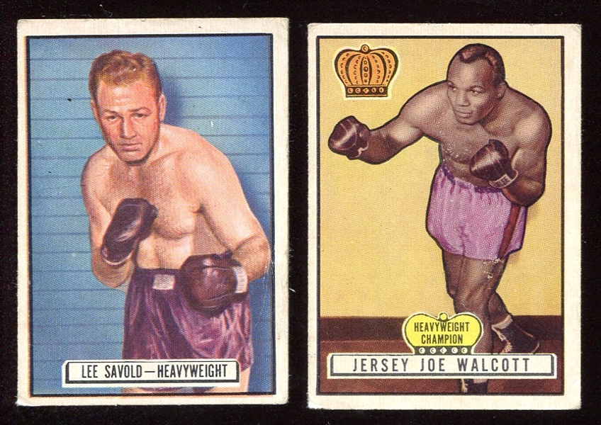 1951 Topps Ringside Boxing Walcott & Savold