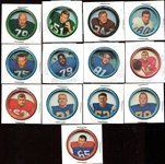 1962 Salada Football Coins 13 Different