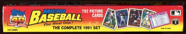 1991 Topps Micro Baseball Sealed Set