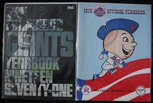 1971 San Francisco Giants & 1976 New York Mets Yearbooks