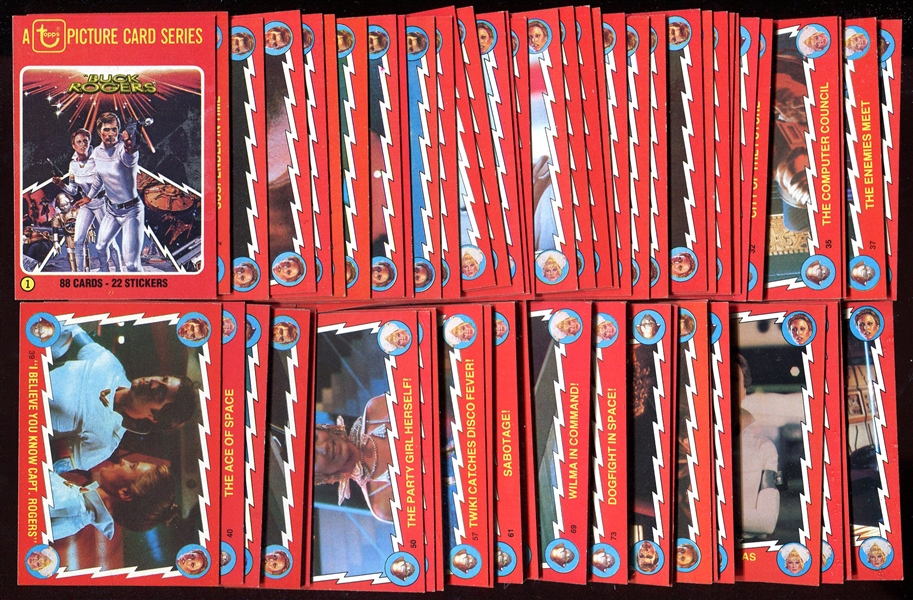 1979 Buck Rogers Complete Card & Sticker Set Nrmt/Mt