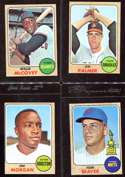 1968 Topps Lot of 11 Nicer Condition w/4 HOFers