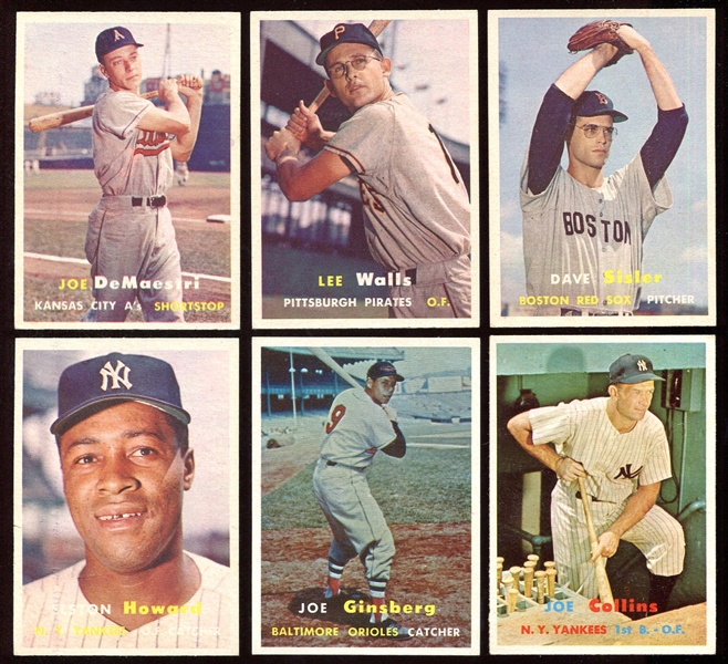 1957 Topps Lot of 19 Different Ex-Exmt