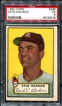 1952 Topps #366 Dave Madison PSA 5