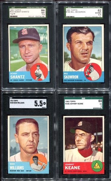 1963 Topps Lot of 4 SGC Graded