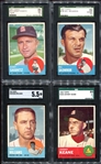 1963 Topps Lot of 4 SGC Graded