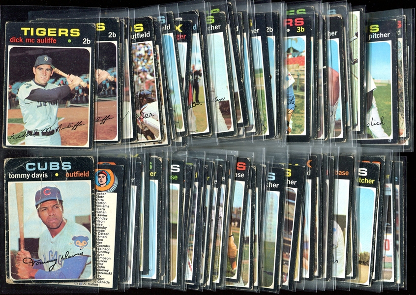 1971 Topps Lot of 80 Assorted 