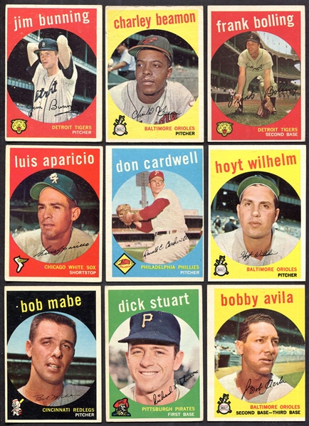 1959 Topps Lot of 16 Different w/HOFers