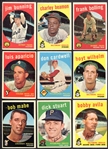 1959 Topps Lot of 16 Different w/HOFers