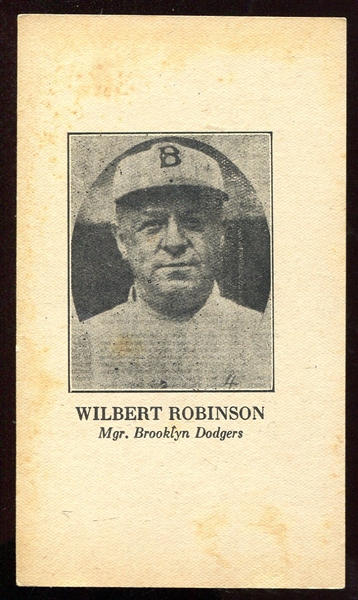 1925 Wilbert Robinson Anonymous Postcard