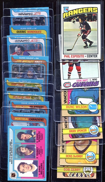 1972-1983 O-Pee-Chee & Topps Hockey Lot of 59