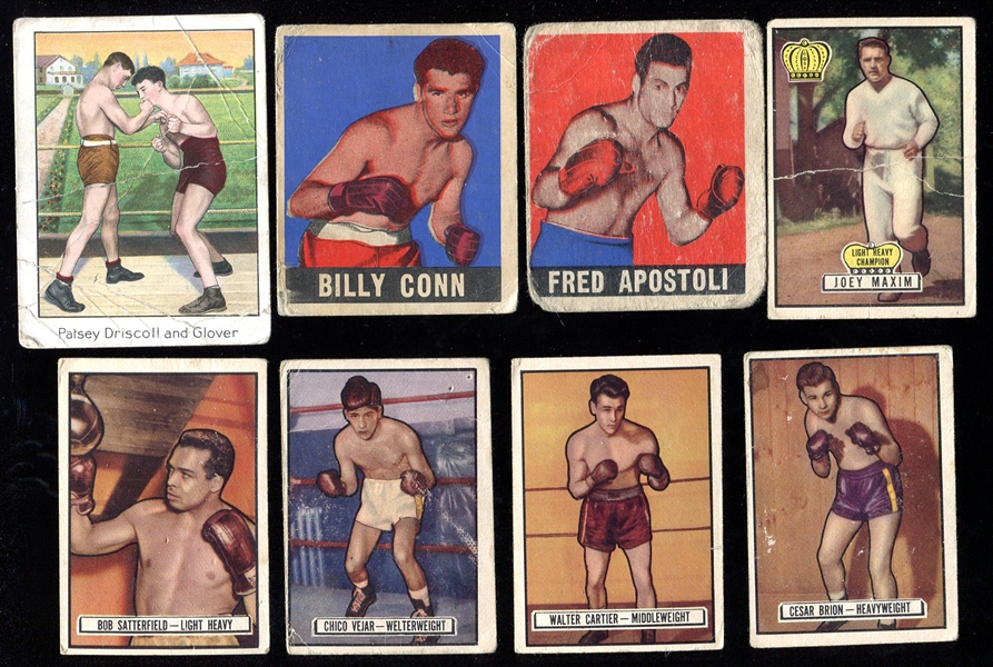1910-1951 Boxing Card Lot of 8 Different