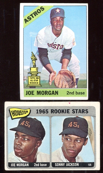 1965 & 1966 Topps Joe Morgan Cards