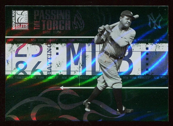 2005 Donruss Elite Babe Ruth Passing the Torch PT-5 165/250
