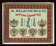 1920s M. Melachrino & Co. Egyptian Cigarettes Box