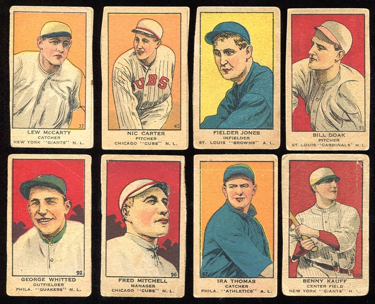 1919-21 W514 Lot of 8 Nicer Condition