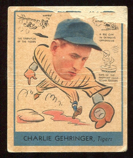 1938 Goudey #265 Charles Gehringer Detroit Tigers