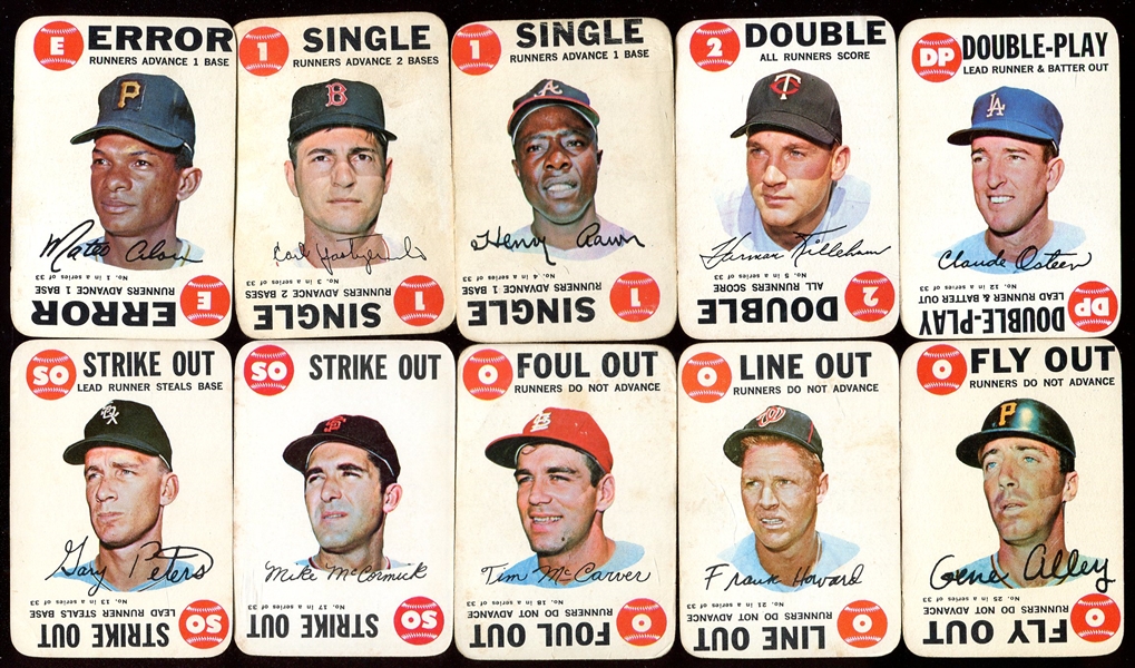 1968 Topps Game Cards 15 Different w/5 HOFers