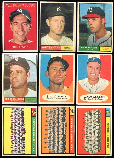 1961 Topps Lot of 23 w/HOFers & High #s