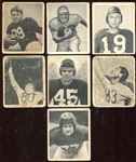 1948 Bowman Football Lot of 7 Different
