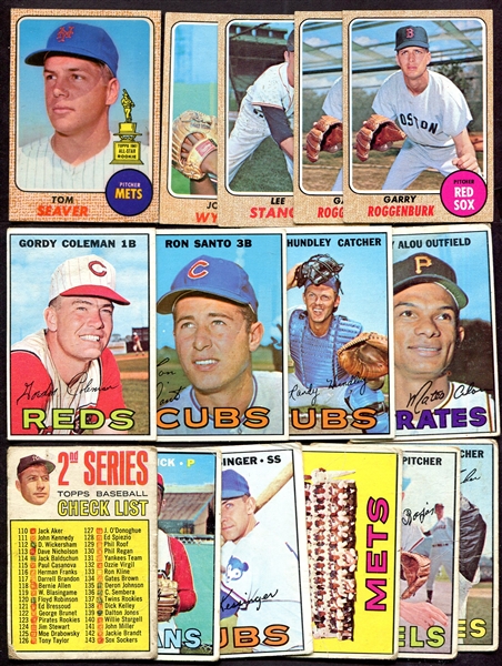 1967 & 1968 Topps Lot of 15 Different w/Seaver
