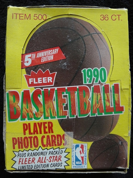 1990 Fleer Wax Box 36 Unopened Packs